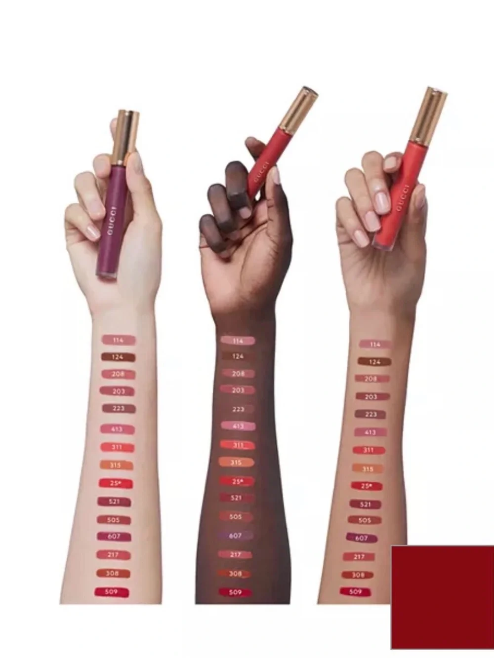 NEW! Gucci Rouge à Lèvres Transfer Proof Matte Liquid Lipstick in Goldie Red 25